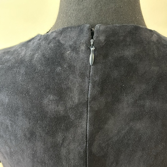 Prada Navy Suede A-Line Short Sleeve Dress Women’s size 40 or US 4 - Picture 8 of 15